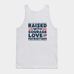 Veteran Child - Raised With Courage, Love and Patriotism Tank Top